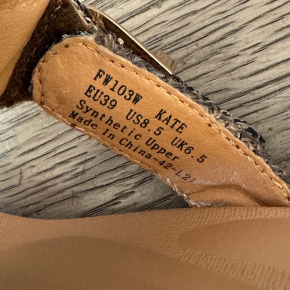 Aetrex Kate Thong Wedge Sandals Brown Woven - Picture 10 of 12